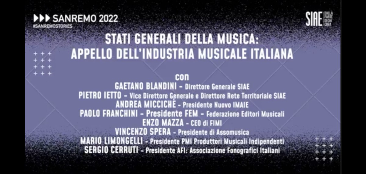 Assomusica partecipa agli Stati Generali della Musica