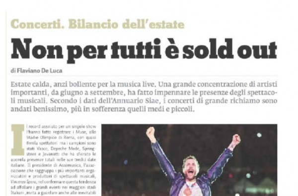 Non per tutti è sold out. Concerti, bilancio dell'estate